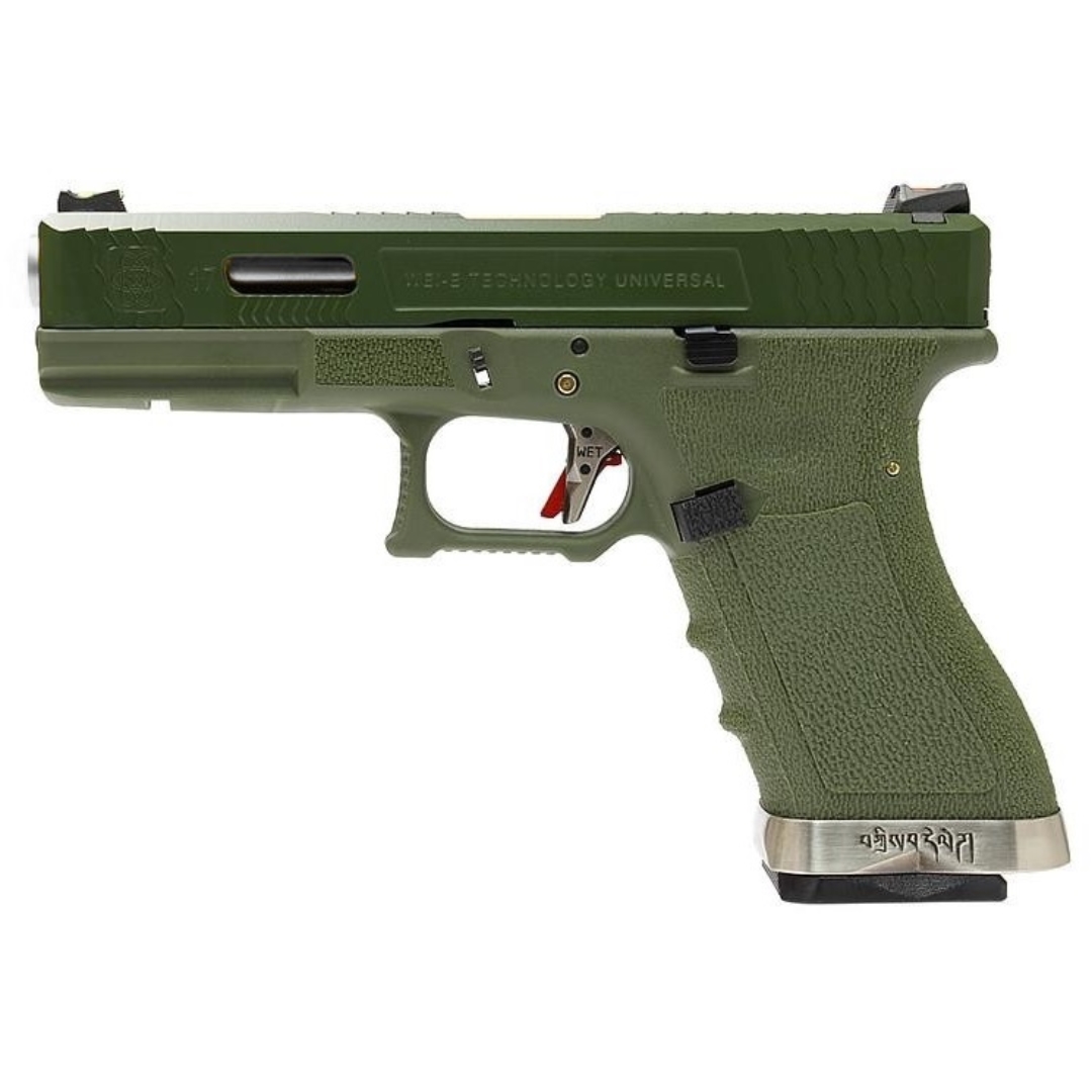 Pistola De Airsoft Gbb Green G S We Glock G Force T Olive Drab