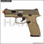 pistola-de-airsoft-green-gas-ics-ble-xfg-slide-metal-com-blowback-tan