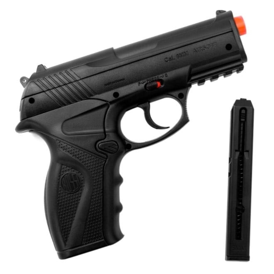 PISTOLA DE AIRSOFT CO2 NBB SEM BLOWBACK WINGUN C11 6MM Hawk Airsoft